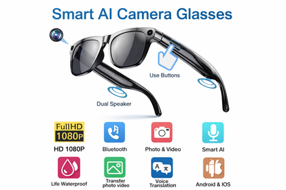 Smart AI Video Recording Sunglasses