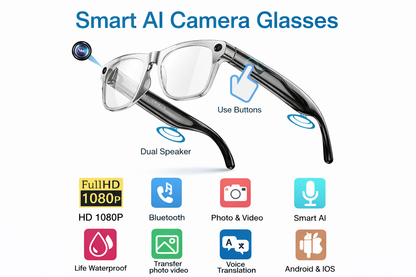 Smart AI Video Recording Sunglasses