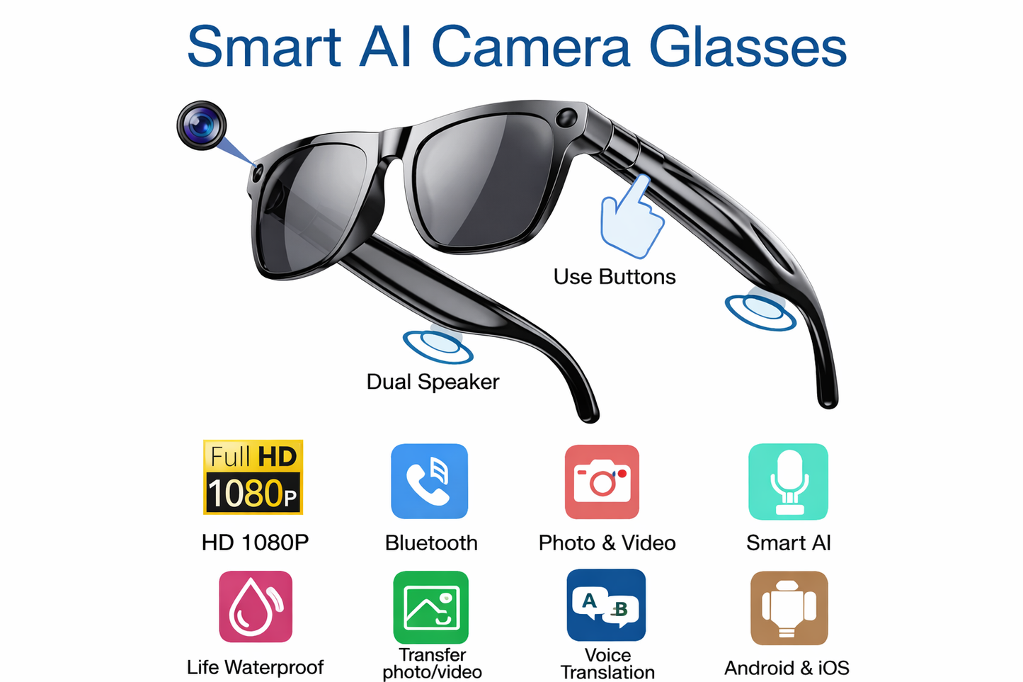 VibeSmooth AI Camera Glasses