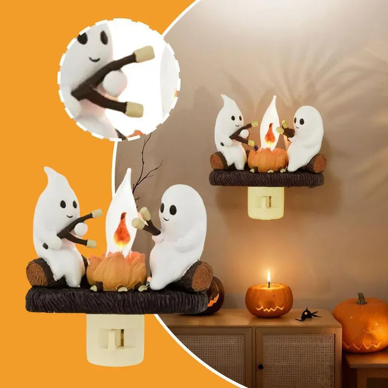 Ghostly Campfire Night Light