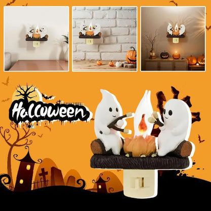 Ghostly Campfire Night Light