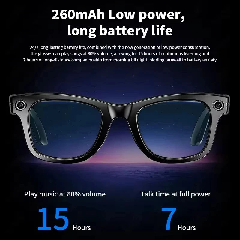 Smart AI Video Recording Sunglasses